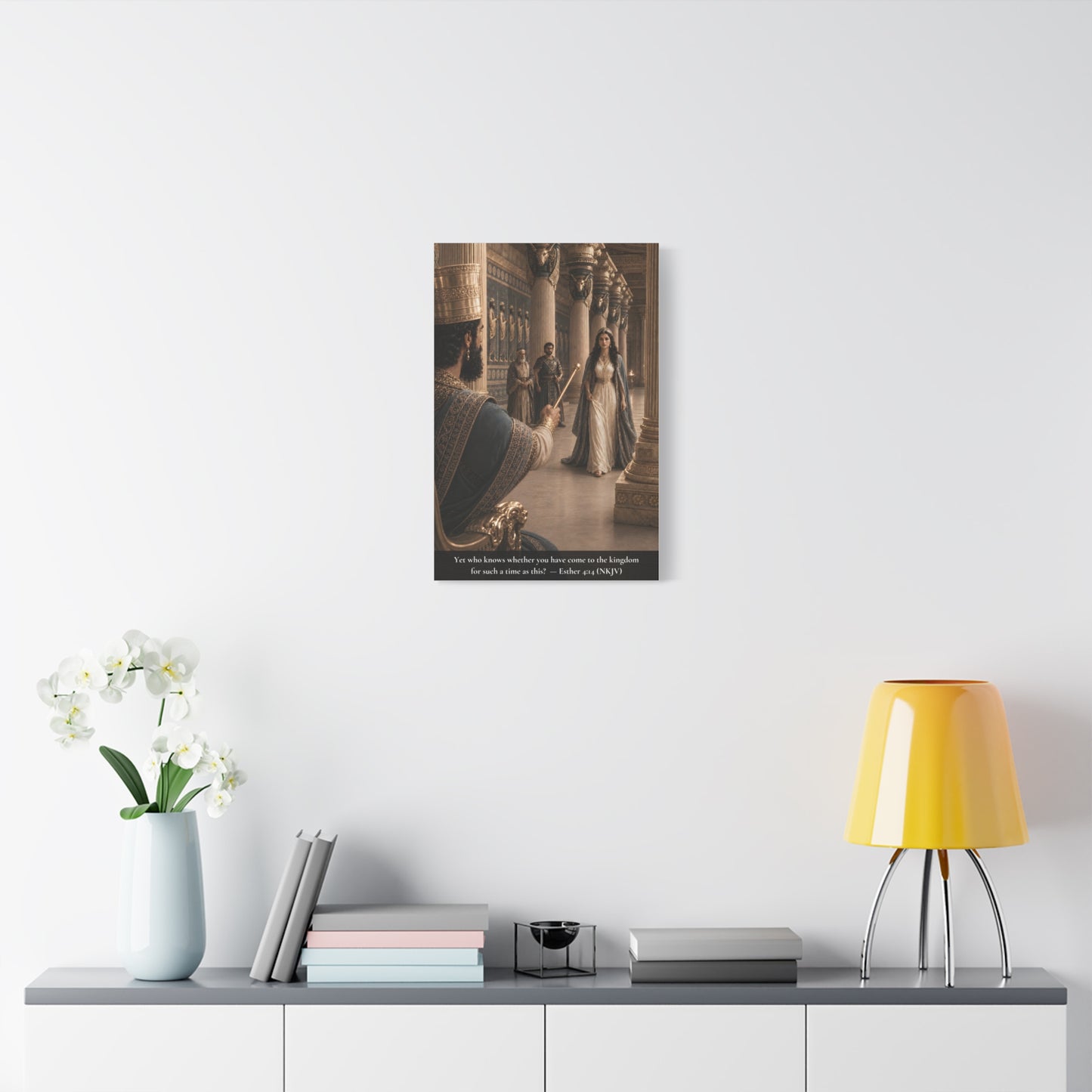 Esther Before the King — Esther 4:14 | Classic Christian Canvas Art