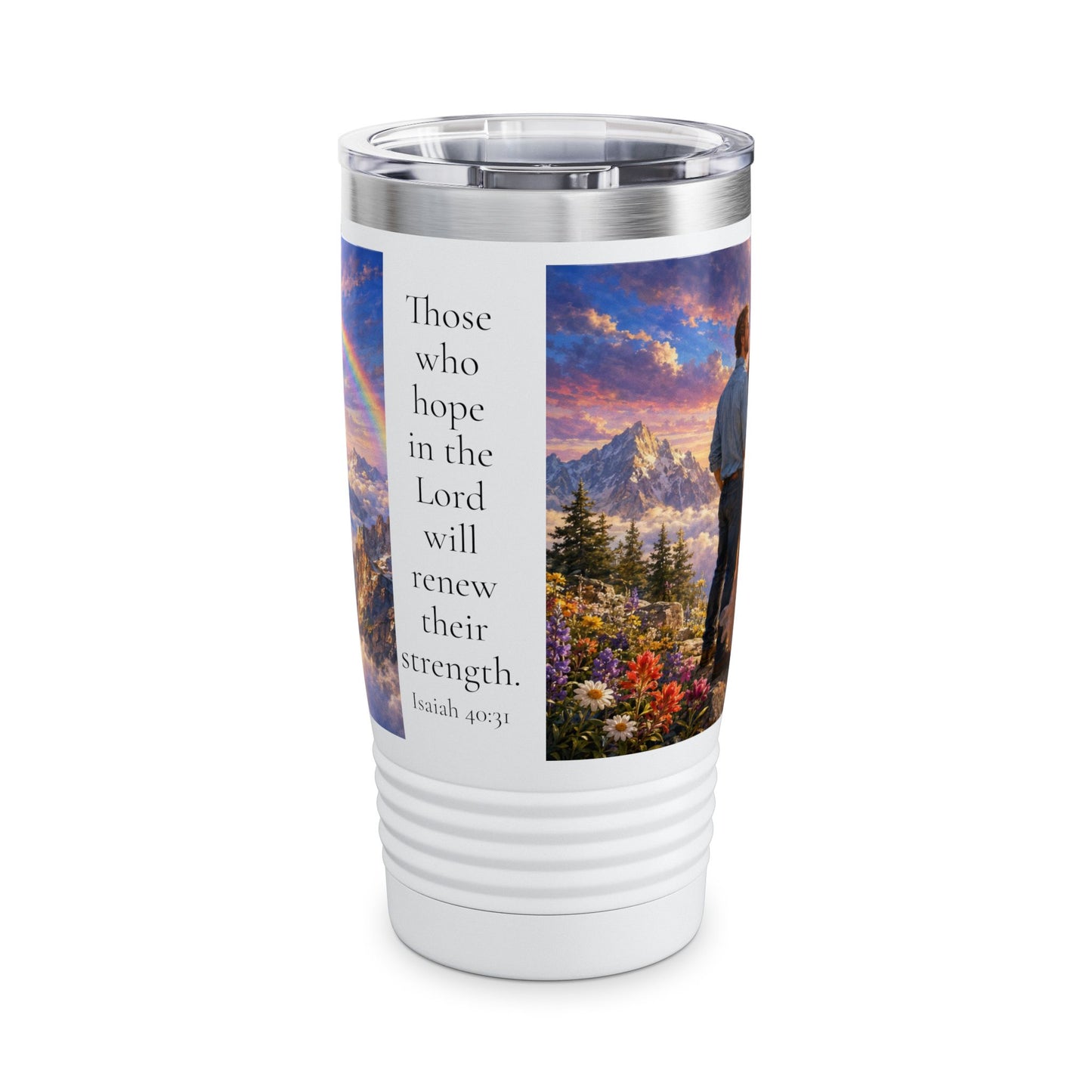 Those Who Hope in the Lord Tumbler 20oz - Isaiah 40:31 Christian Gift