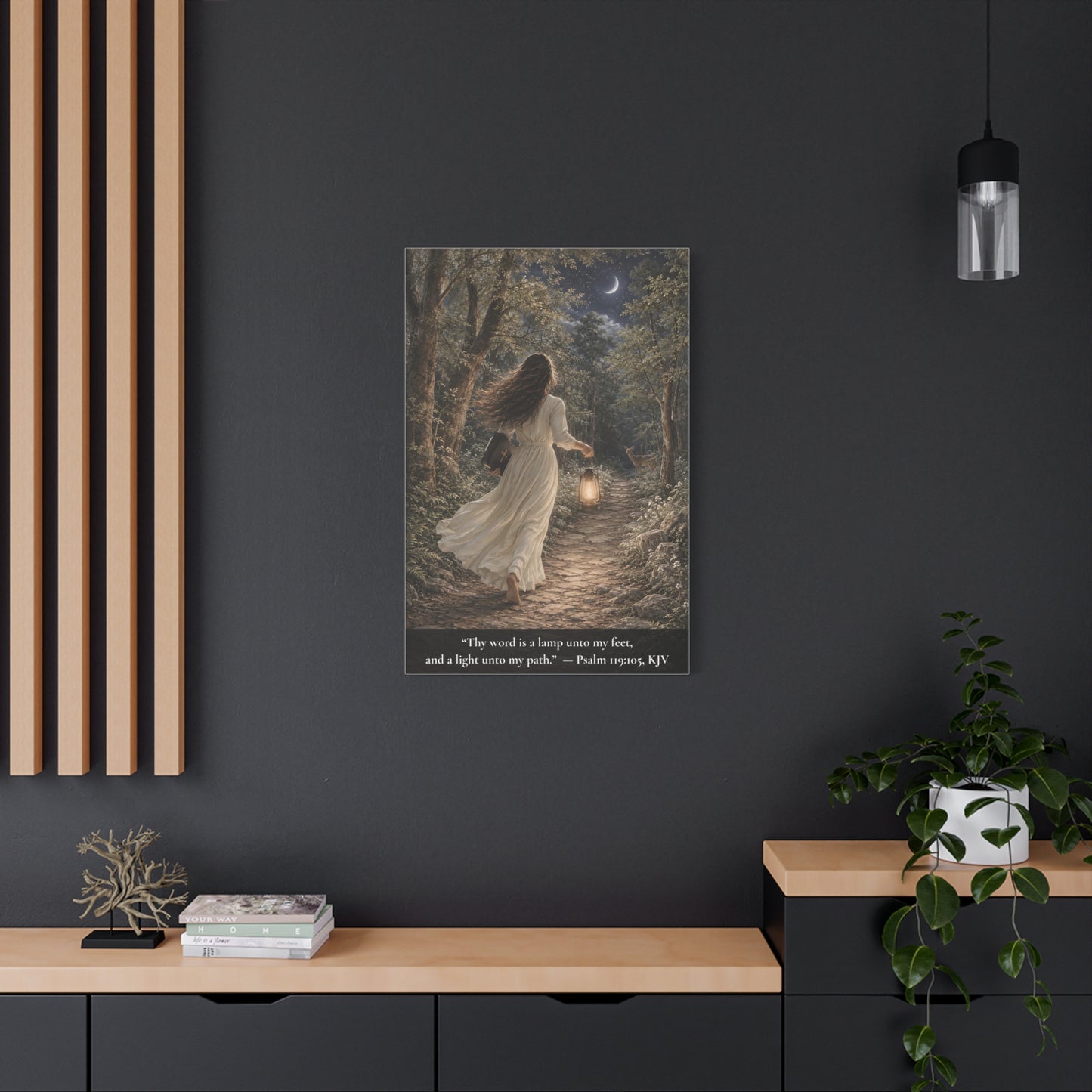 Thy Word Is a Lamp — Psalm 119:105 | Classic Christian Canvas Art