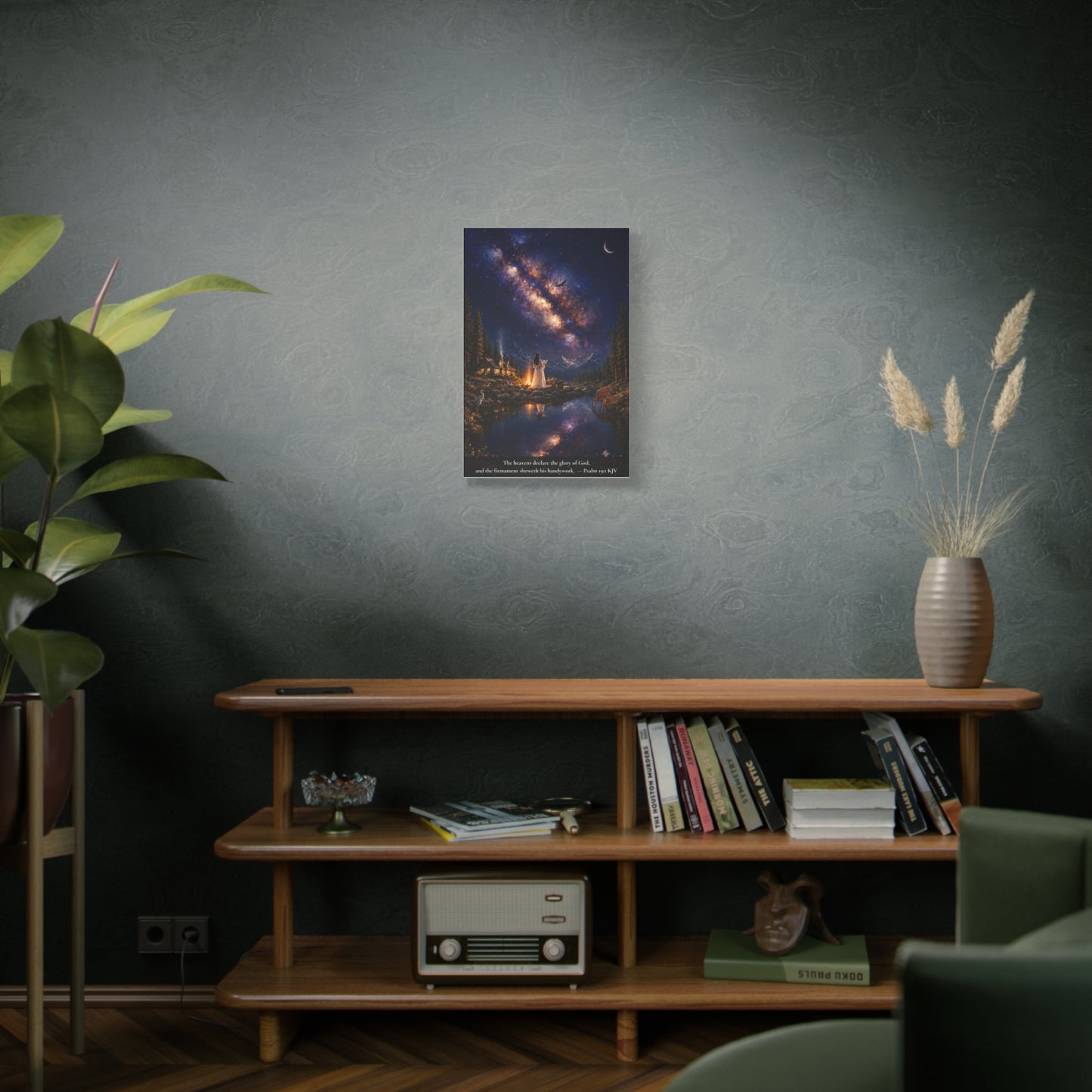 The Heavens Declare His Glory — Psalm 19:1 | Vibrant Christian Canvas Wall Art
