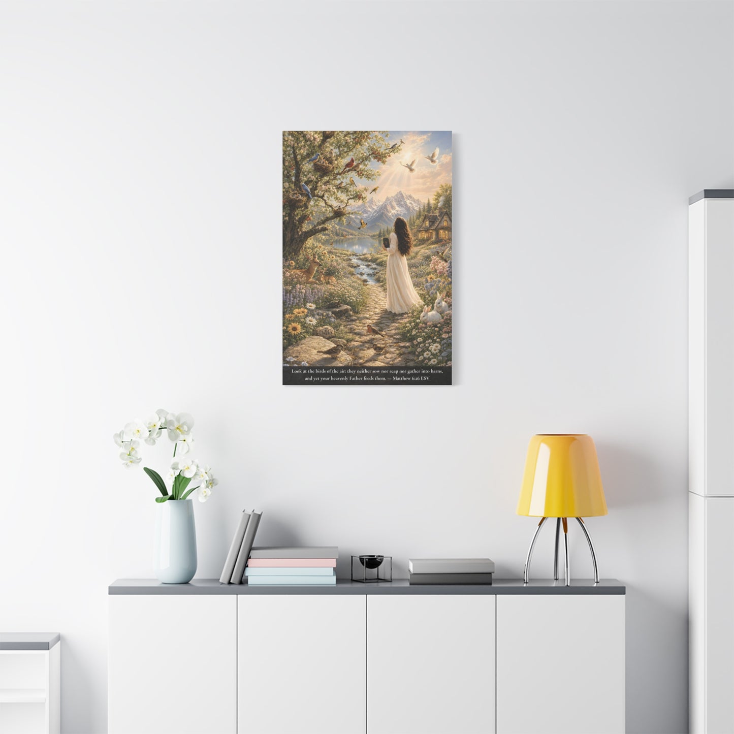 Consider the Birds of the Air — Matthew 6:26 | Classic Christian Canvas Art