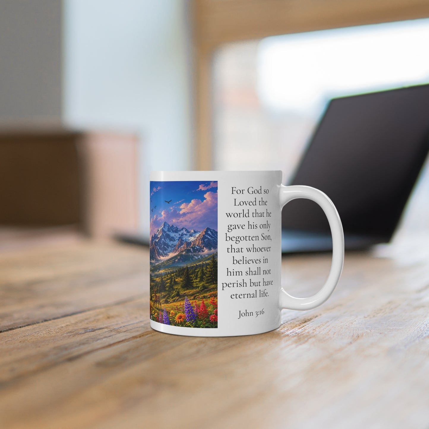 For God So Loved the World 11oz - John 3:16 Christian Gift