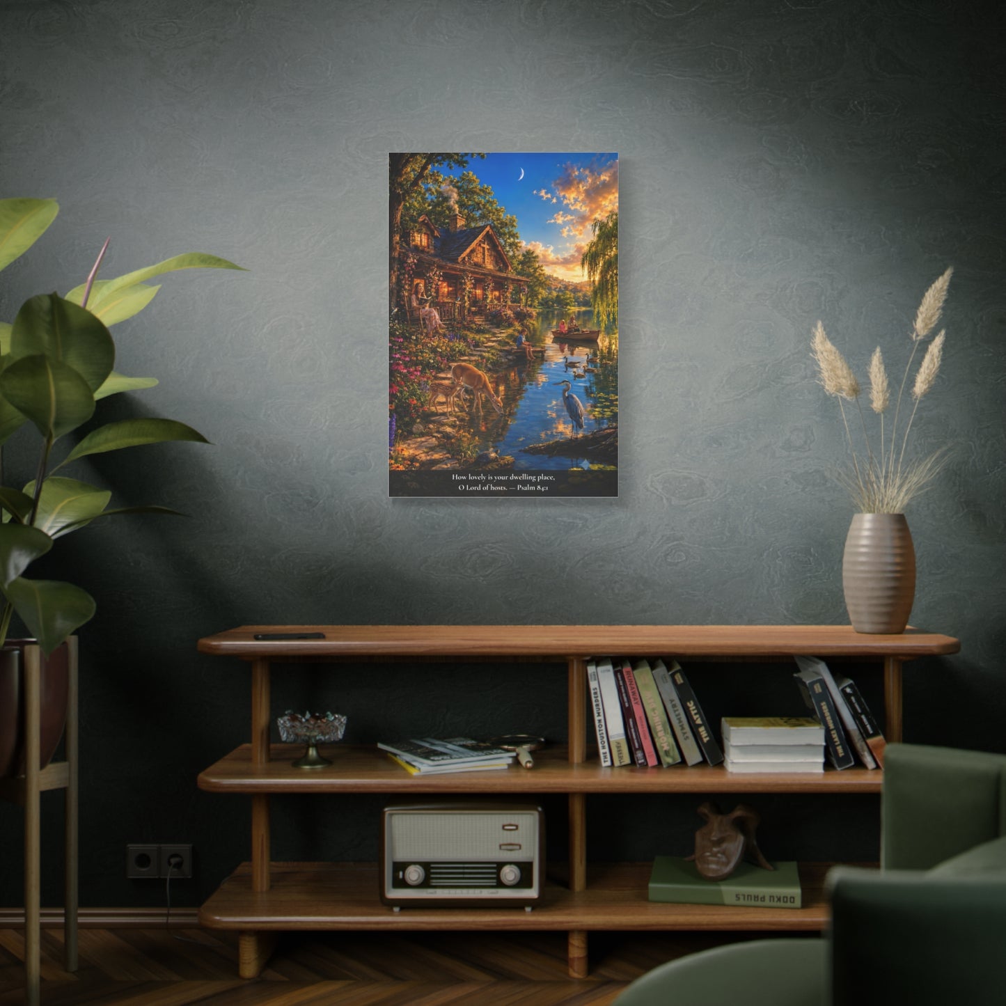 How Lovely Is Your Dwelling Place — Psalm 84:1 — Vibrant Edition — Christian Canvas Wall Art