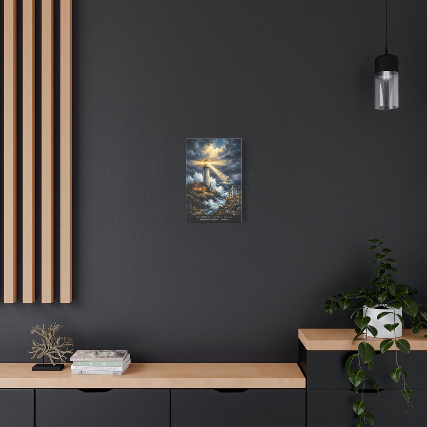 I Am the Light of the World — John 8:12 — Vibrant Edition — Christian Canvas Wall Art