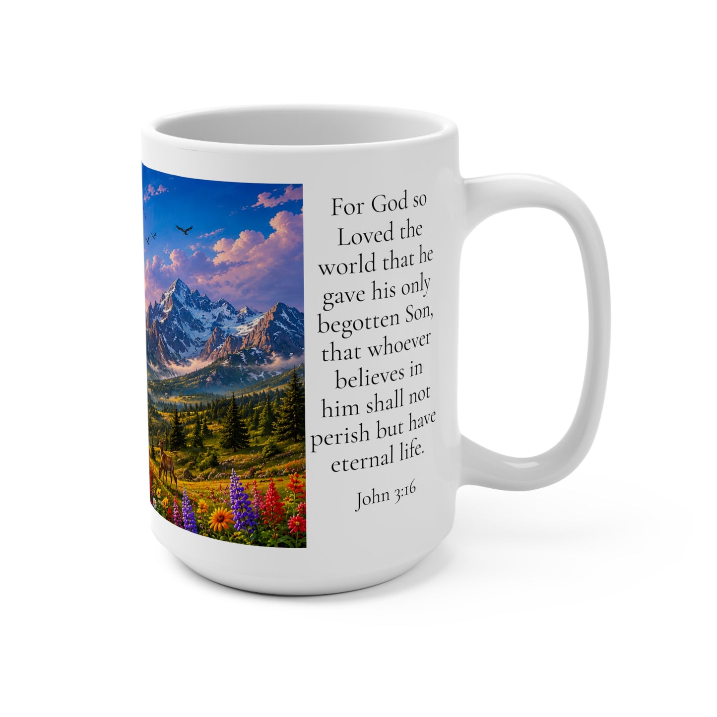 For God So Loved the World 15oz - John 3:16 Christian Gift