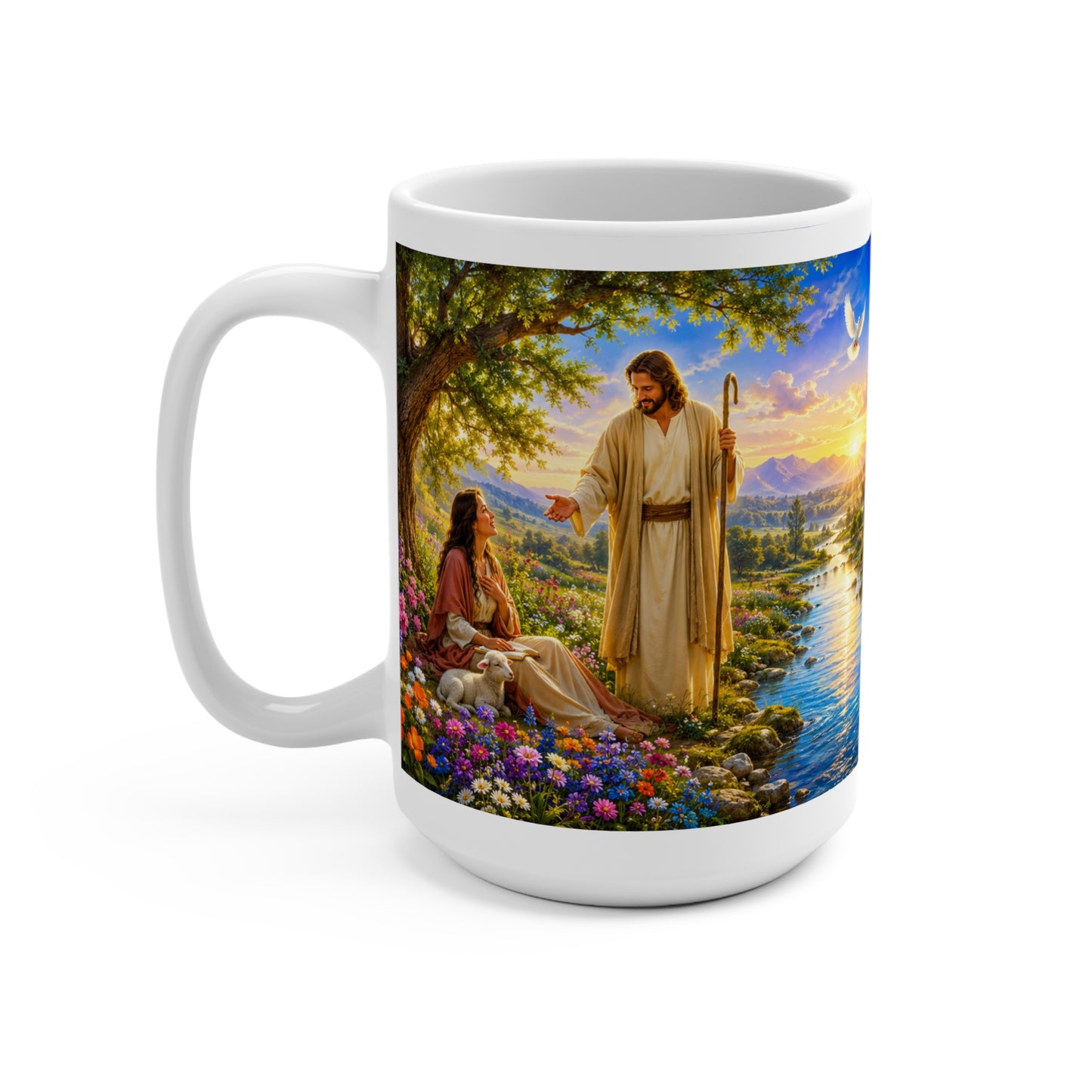 The Lord Is My Shepherd Coffee Mug 15oz - Psalm 23:1 Christian Gift