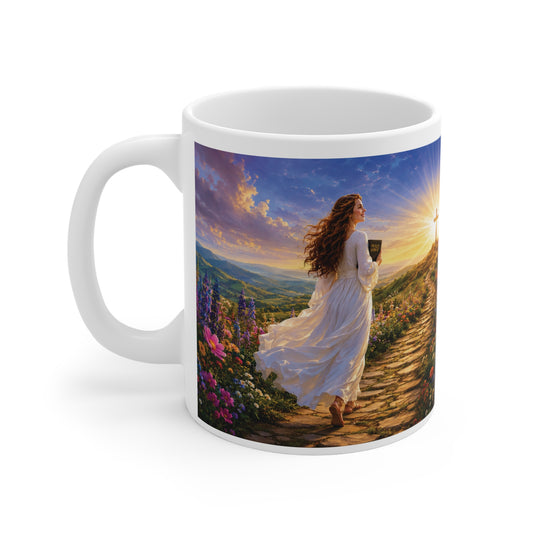All Things Work Together for Good Coffee Mug 11oz - Romans 8:28 Christian Gift