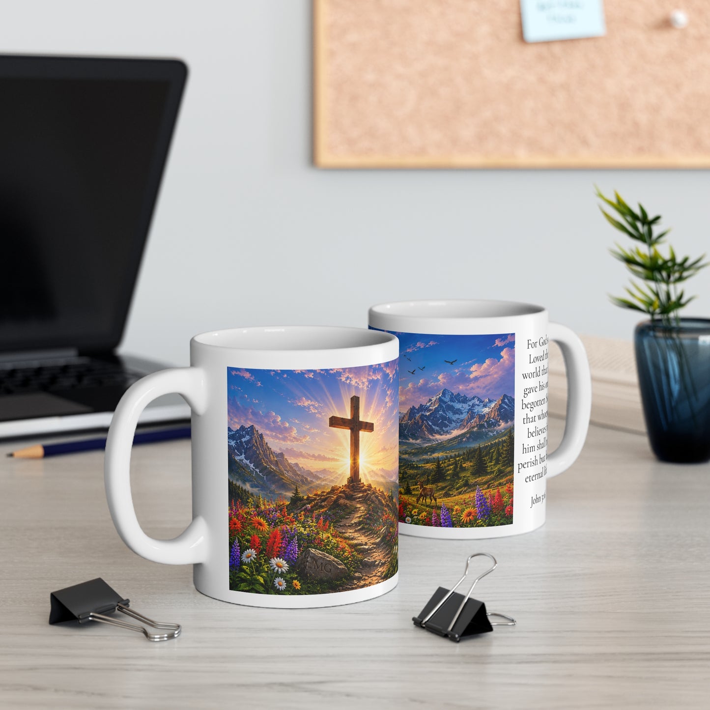For God So Loved the World 11oz - John 3:16 Christian Gift