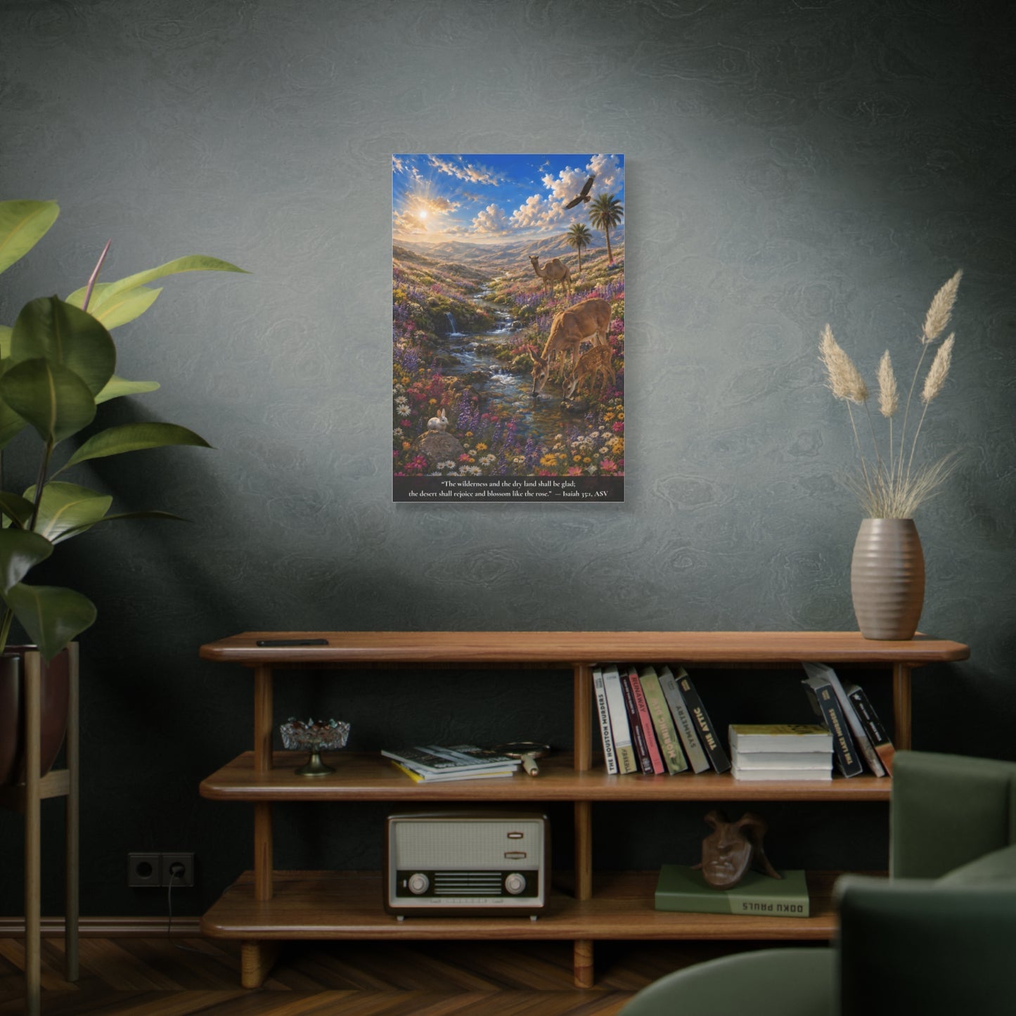 The Desert Shall Rejoice — Vibrant Canvas Wall Art | Isaiah 35:1