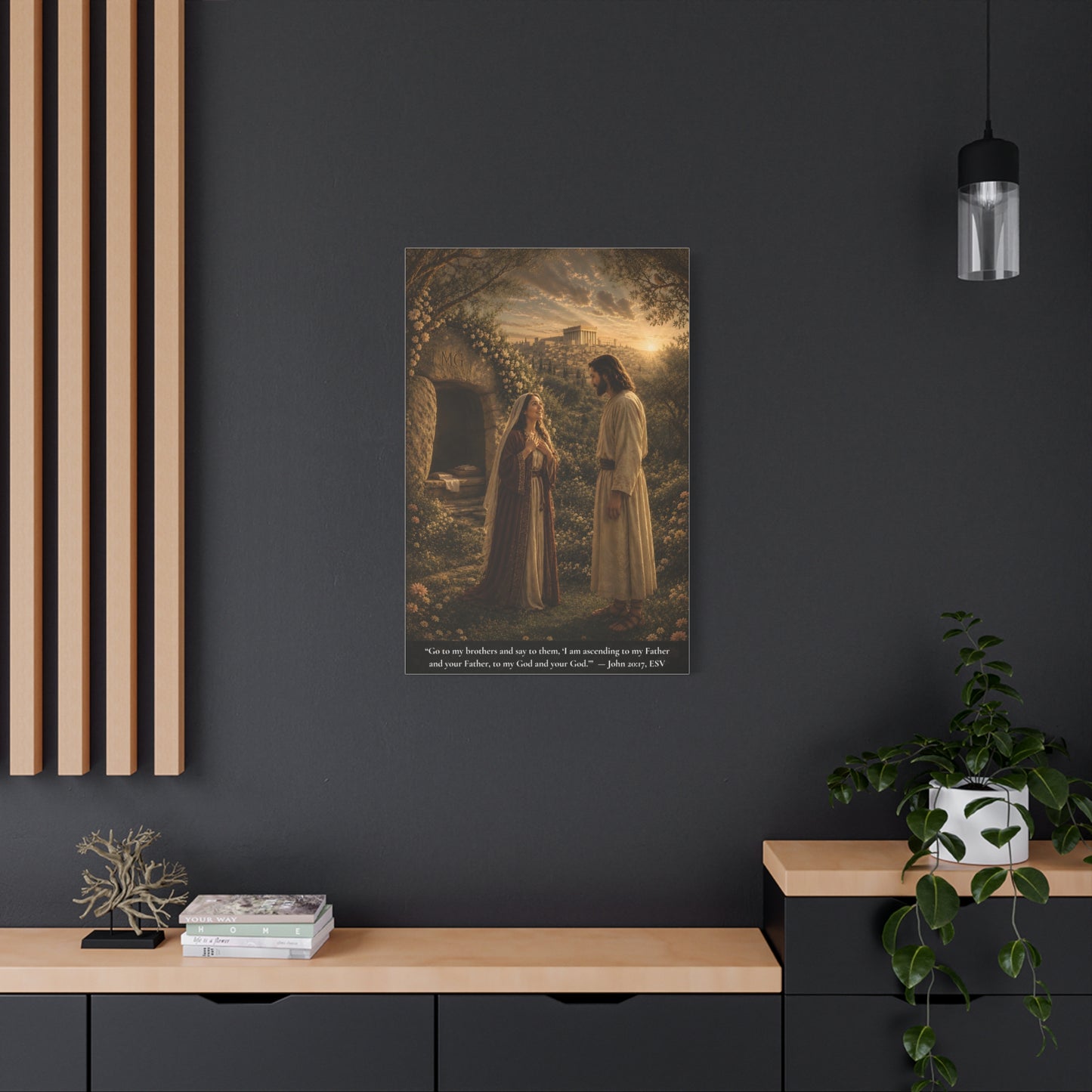 He Called Her Name — John 20:16 | Classic Christian Canvas Art