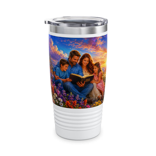Impress Them on Your Children Tumbler 20oz — Deuteronomy 6:6-7 Christian Family Gift