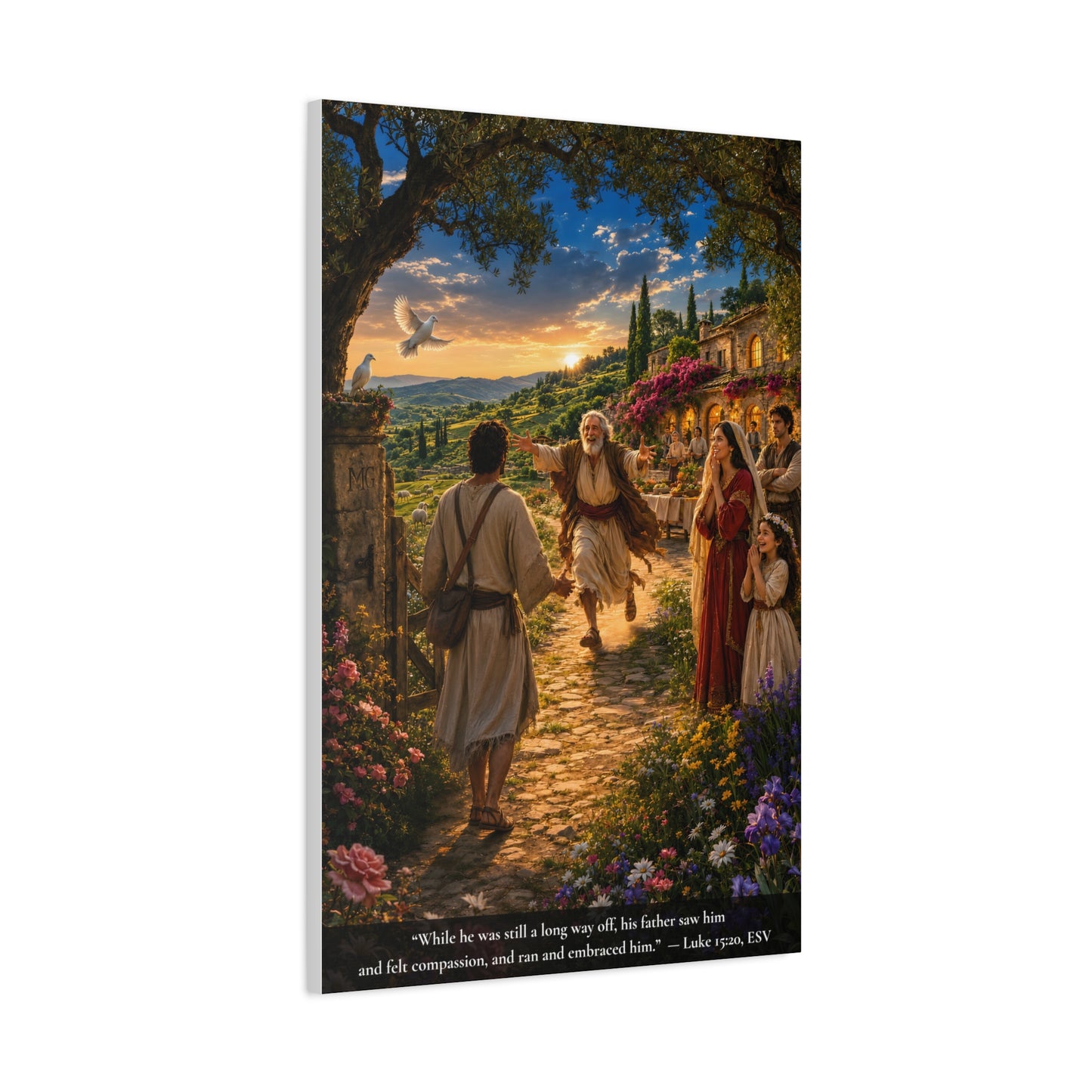 The Prodigal Son — Luke 15:11-32 | Vibrant Christian Canvas Wall Art