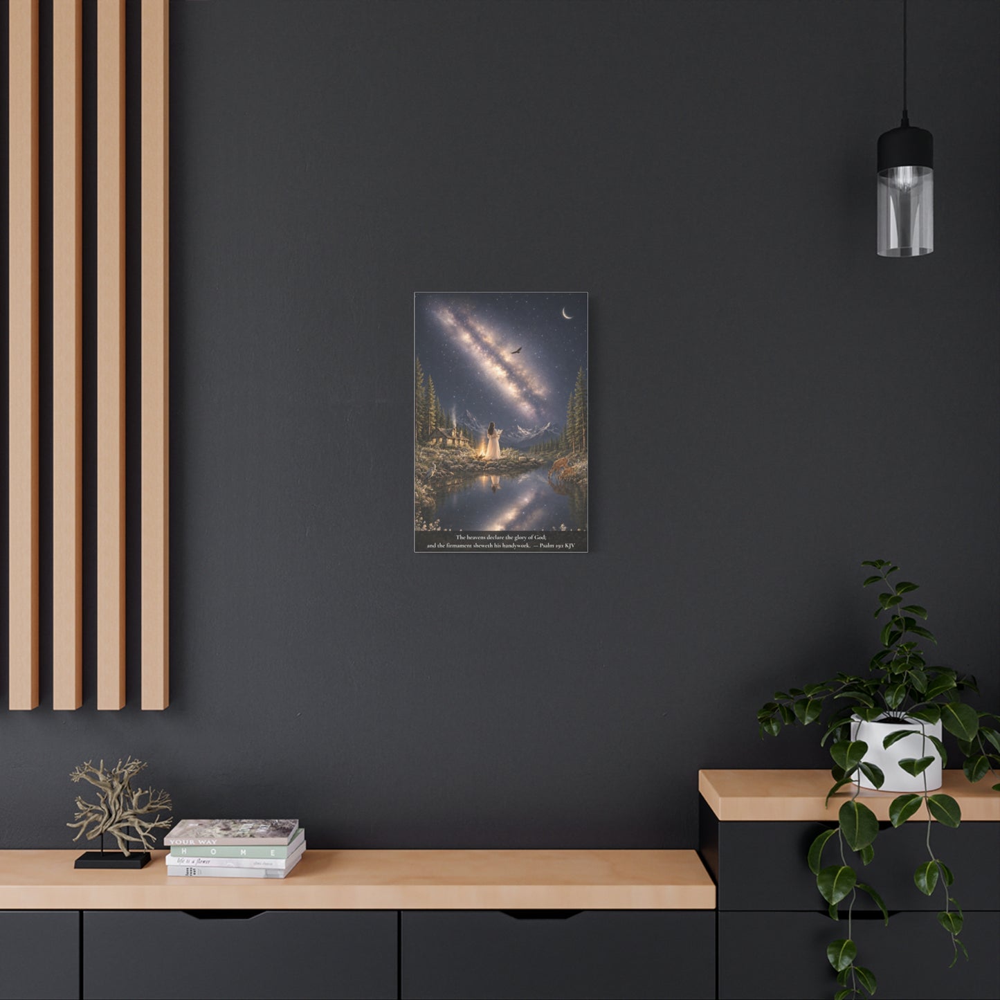 The Heavens Declare His Glory — Psalm 19:1 | Classic Christian Canvas Art