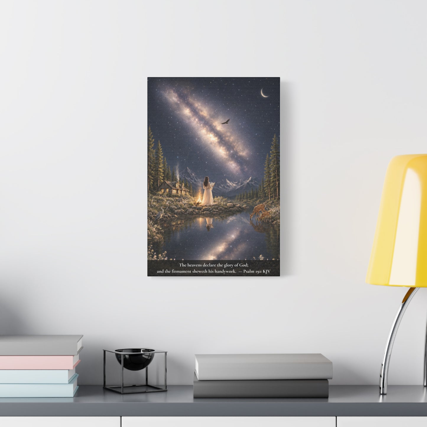 The Heavens Declare His Glory — Psalm 19:1 | Classic Christian Canvas Art