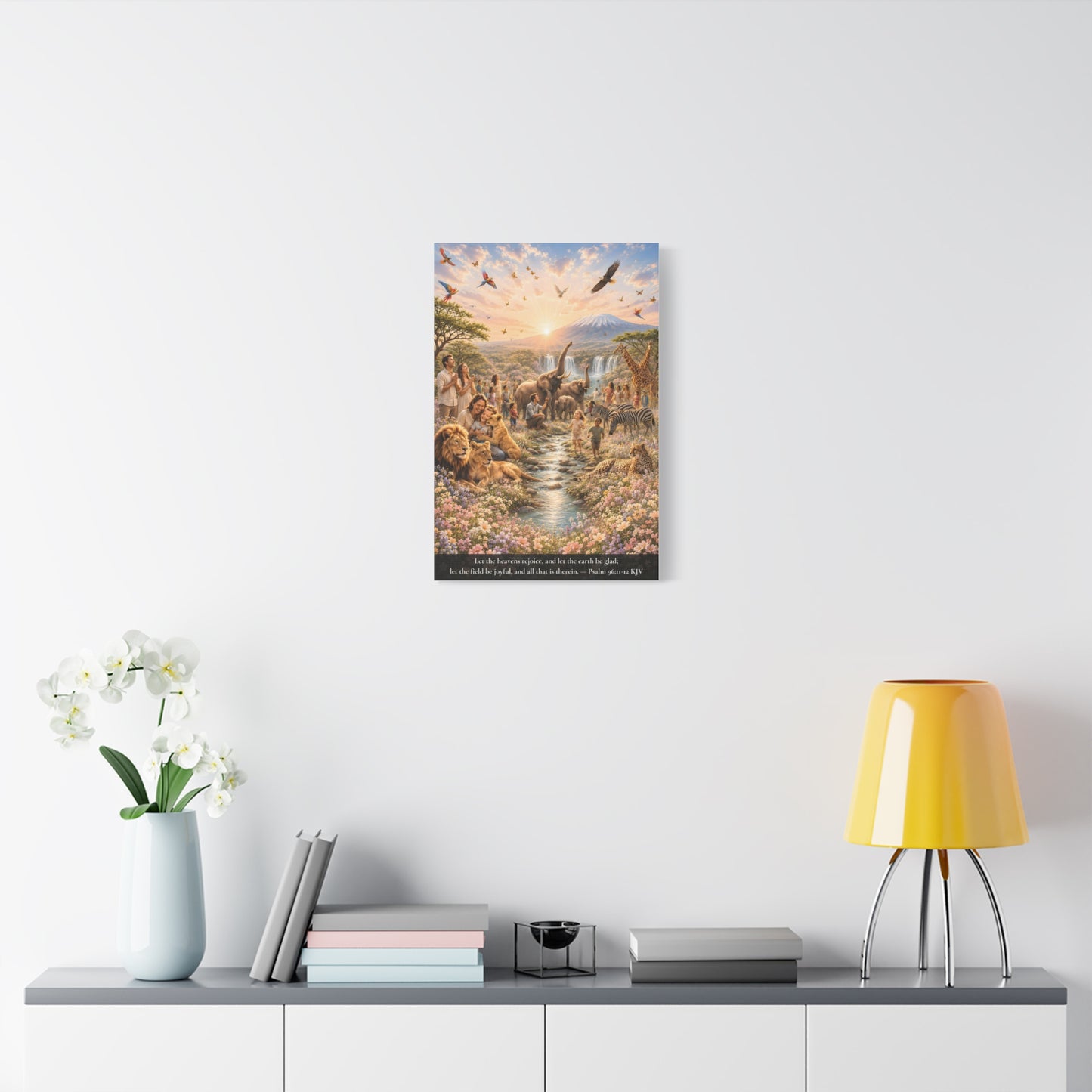 Let the Heavens Rejoice — Psalm 96:11-12 | Classic Christian Canvas Art