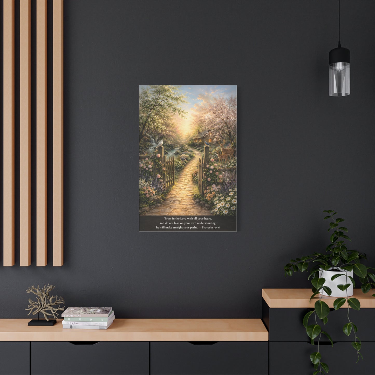 Trust in the Lord — Proverbs 3:5-6 — Classic Edition — Christian Canvas Wall Art