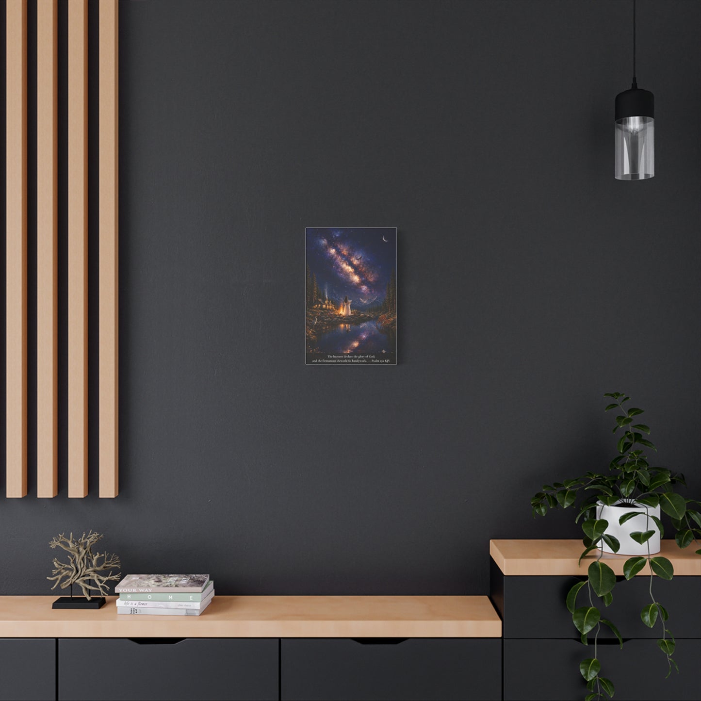 The Heavens Declare His Glory — Psalm 19:1 | Vibrant Christian Canvas Wall Art