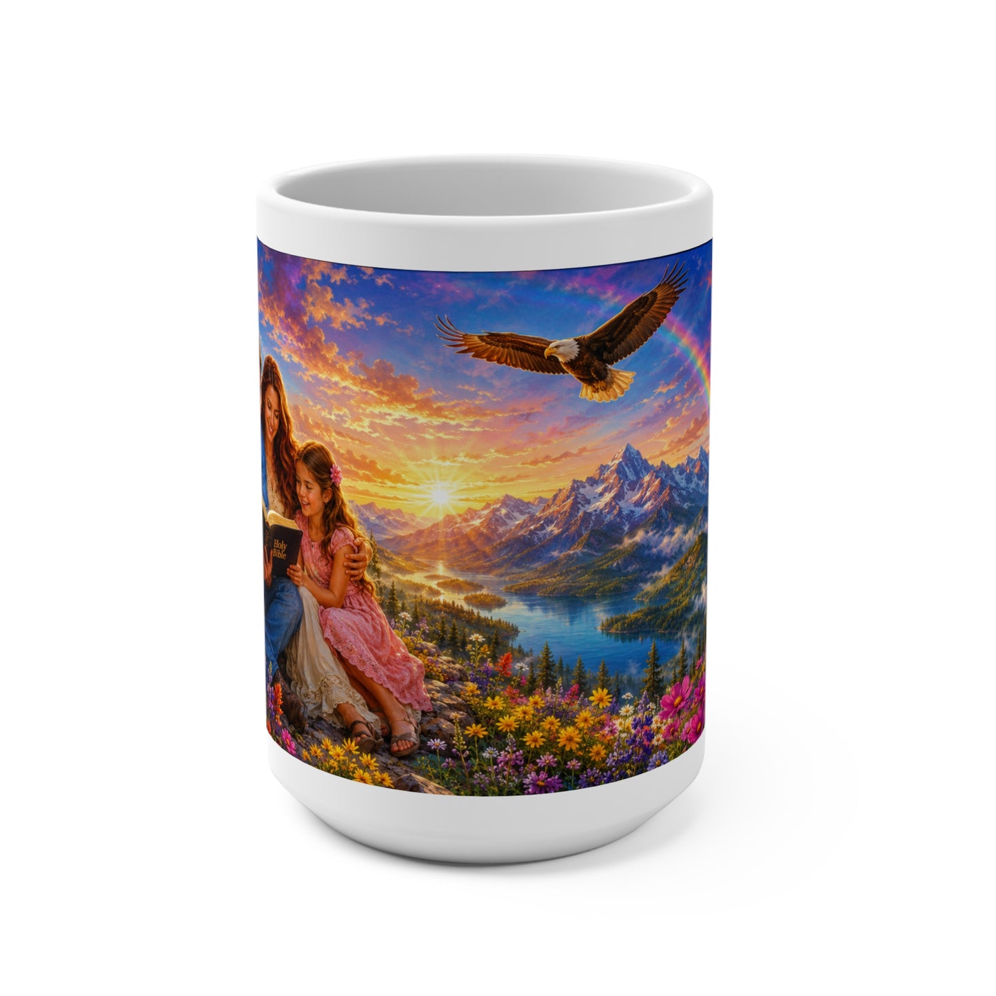 Impress Them on Your Children Coffee Mug 15oz — Deuteronomy 6:6-7 Christian Family Gift
