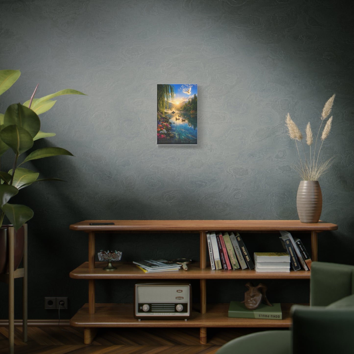 The Peace He Gives — Vibrant Canvas Wall Art | John 14:27