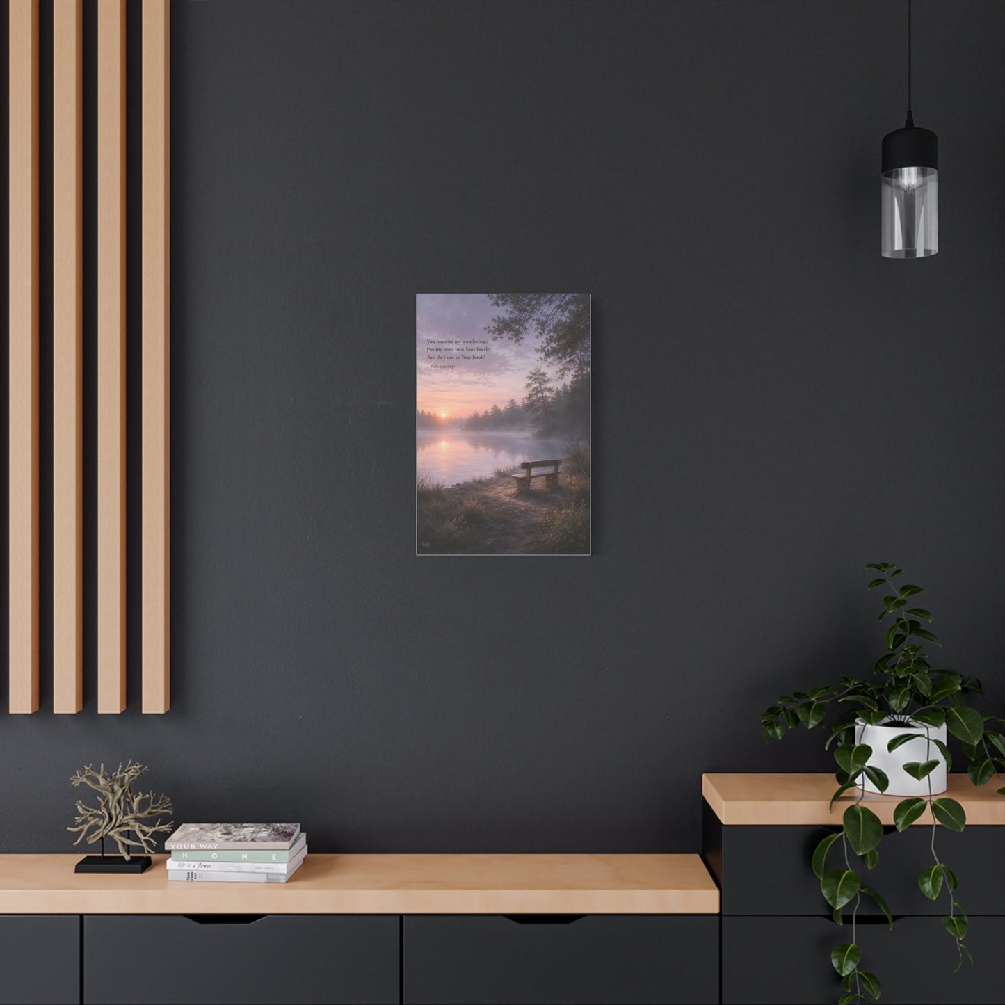 Every Tear Remembered — Psalm 56:8 | Quiet Grace Canvas Wall Art