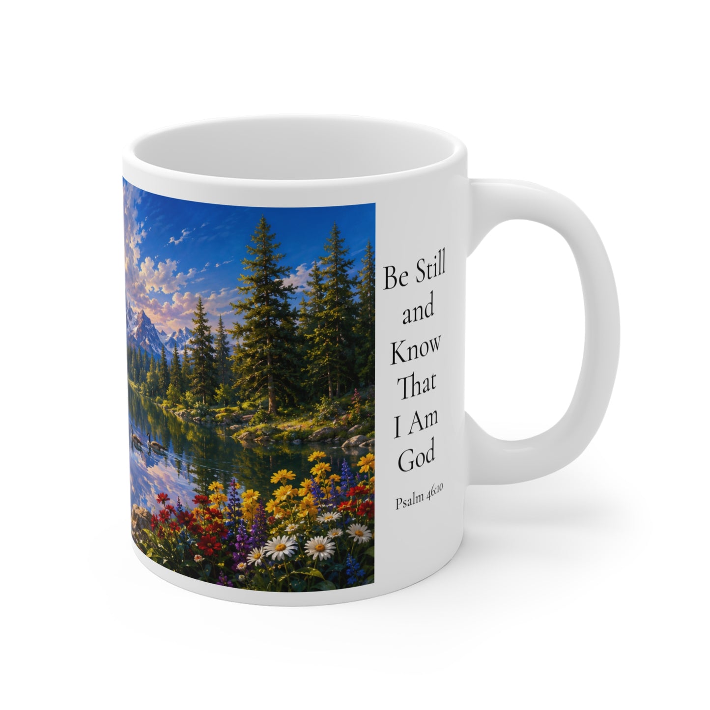 Be Still and Know That I Am God Coffee Mug 11oz for Her- Psalm 46:10 Christian Gift