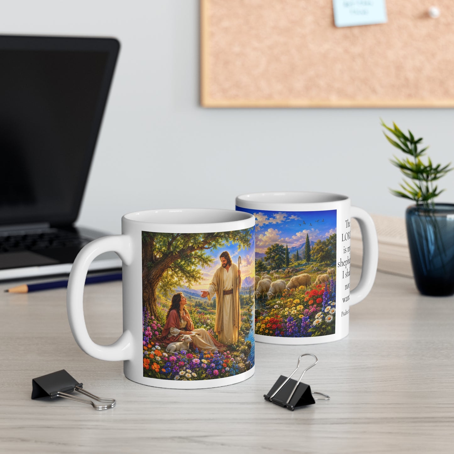 The Lord Is My Shepherd Coffee Mug 11oz - Psalm 23:1 Christian Gift