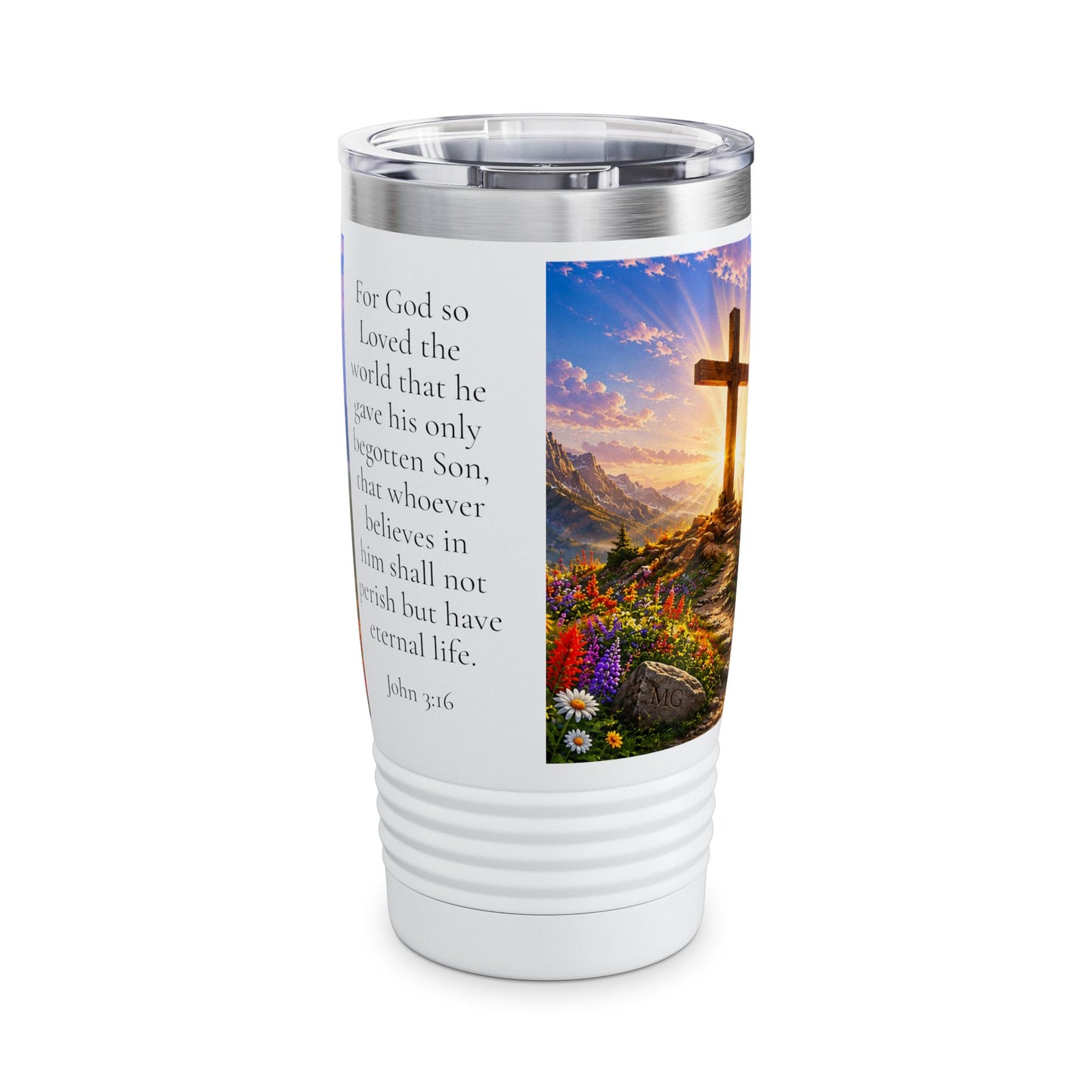 For God So Loved the World 20oz Tumbler - John 3:16 Christian Gift
