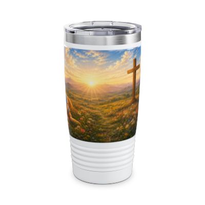 Be Strong and Courageous Tumbler 20oz - Joshua 1:9 Christian Gift