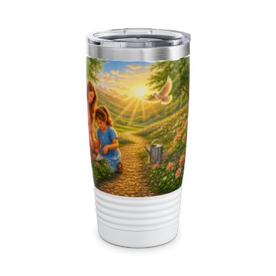 She Is Clothed in Strength and Dignity Tumbler 20oz - Proverbs 31:25 Christian Gift