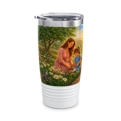 She Is Clothed in Strength and Dignity Tumbler 20oz - Proverbs 31:25 Christian Gift