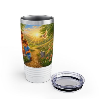 She Is Clothed in Strength and Dignity Tumbler 20oz - Proverbs 31:25 Christian Gift